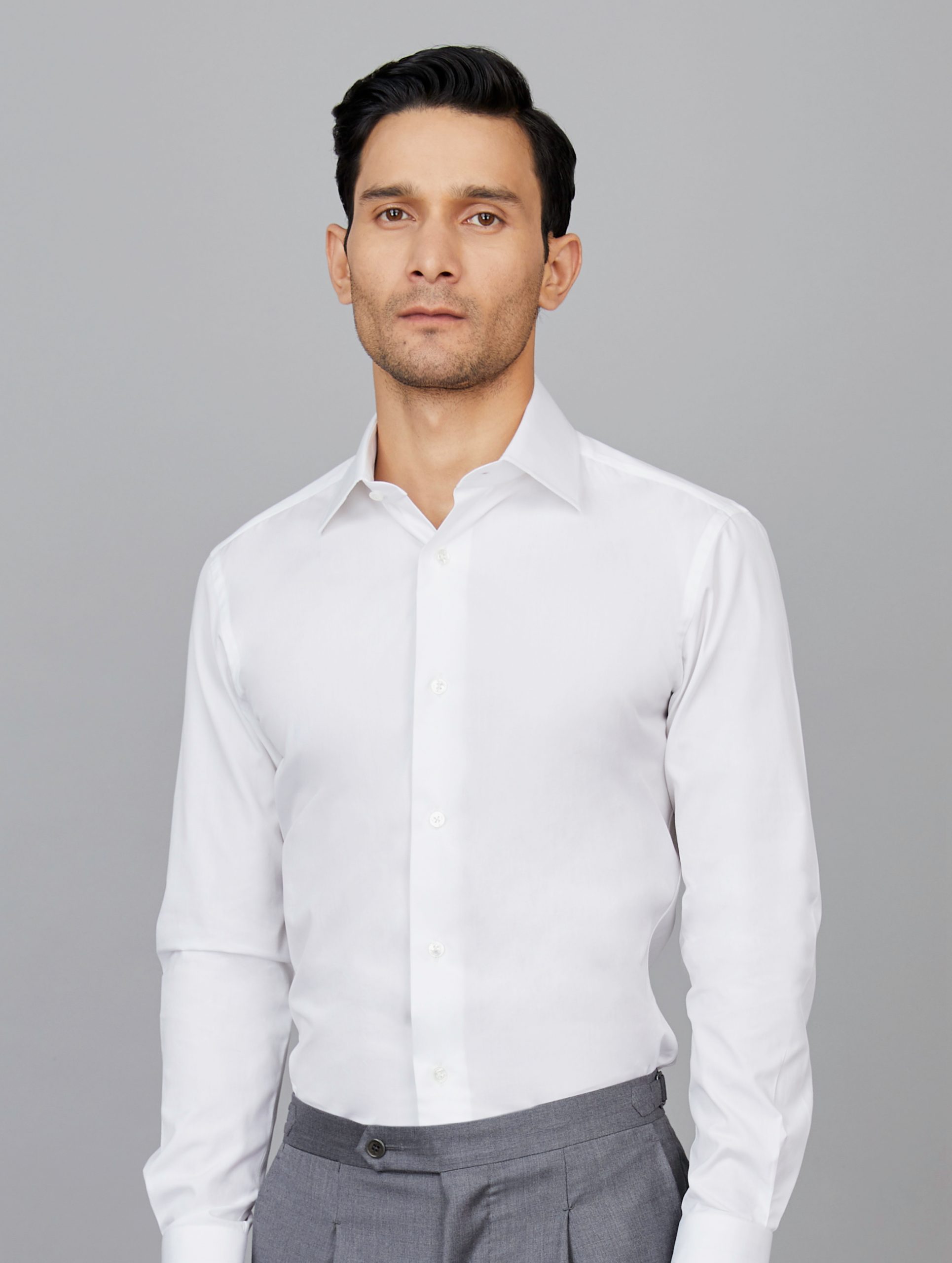 White formal shirts for men - Camessi Collection